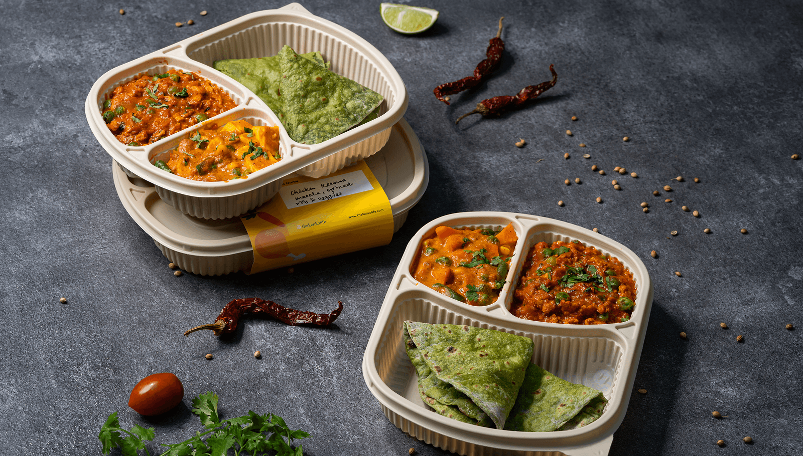 Fresh South Indian meal
